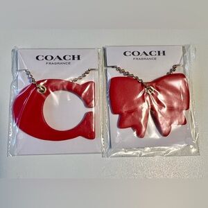 Coach Red Keychain